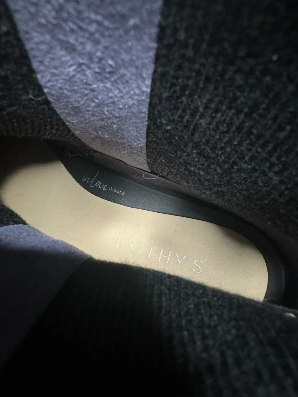 Rothy’s | The Classic Boot in Star Studded Merino Wool 8.5 Black Silver
